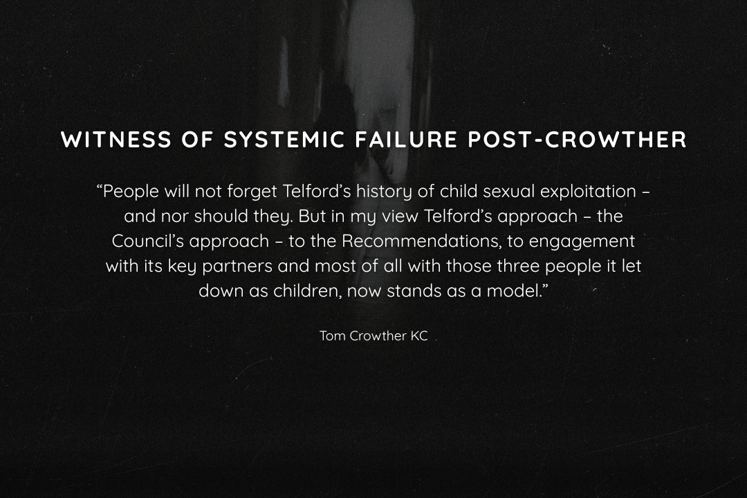 A Survivor’s Journey After Telford’s Local CSE Inquiry