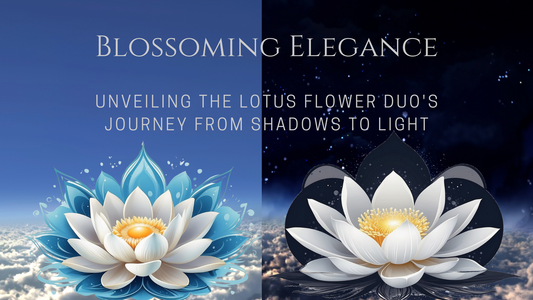 Blossoming Elegance: Unveiling the Lotus Flower Duo's Journey from Shadows to Light