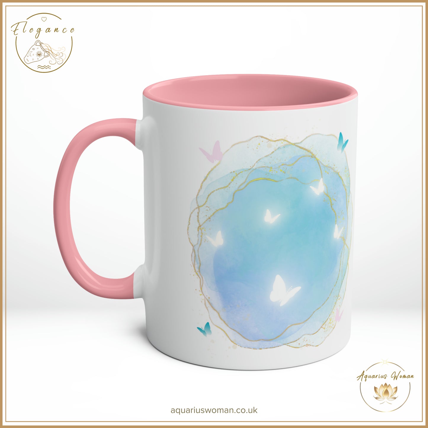 Aquarius Woman's Elegance - Geode Magic Ceramic Mug