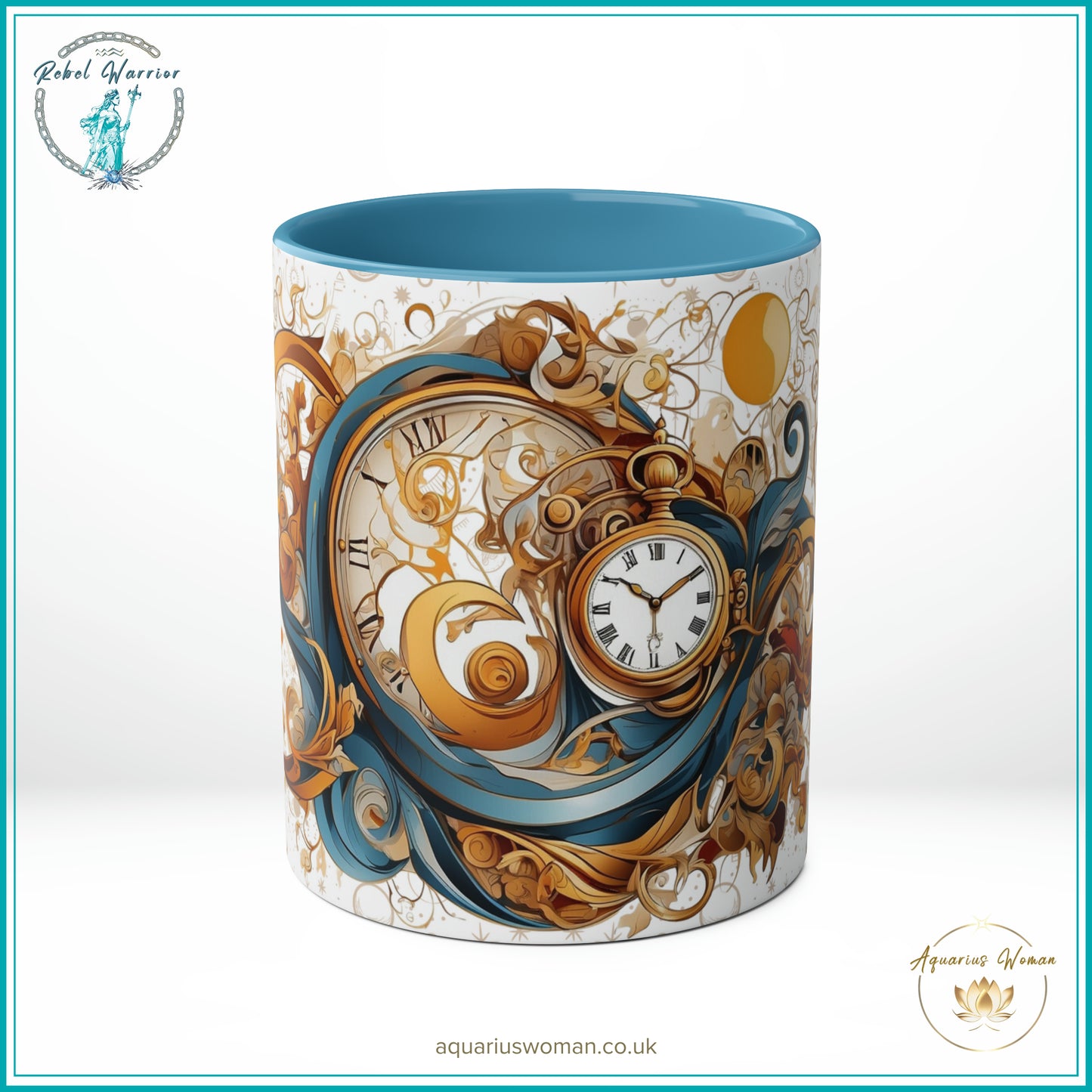 Aquarius Woman's Rebel Warrior Collection: Karma's Sweet Time Mug - Front