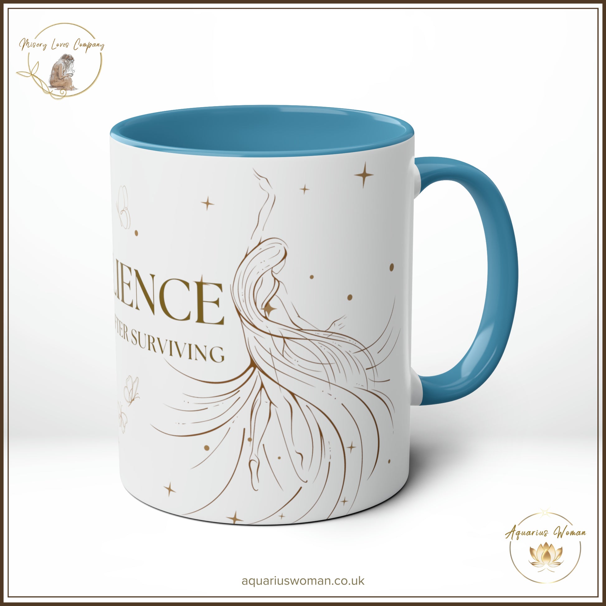 Resilience Mug from Aquarius Woman in Blue - Right View