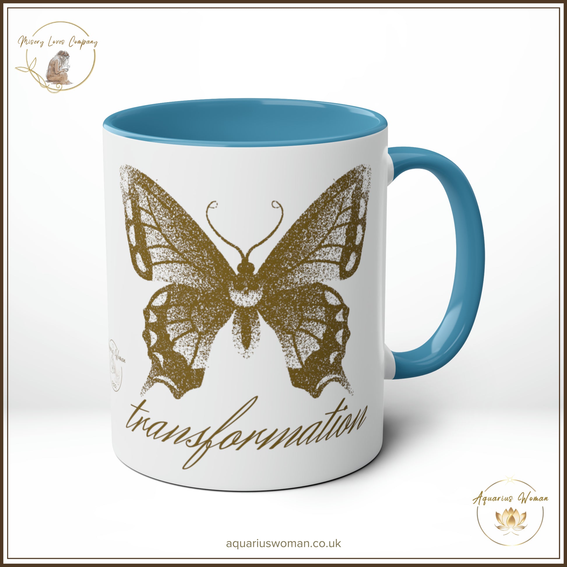 Aquarius Woman - Misery Loves Company - Transformation Mug - Blue - Left View