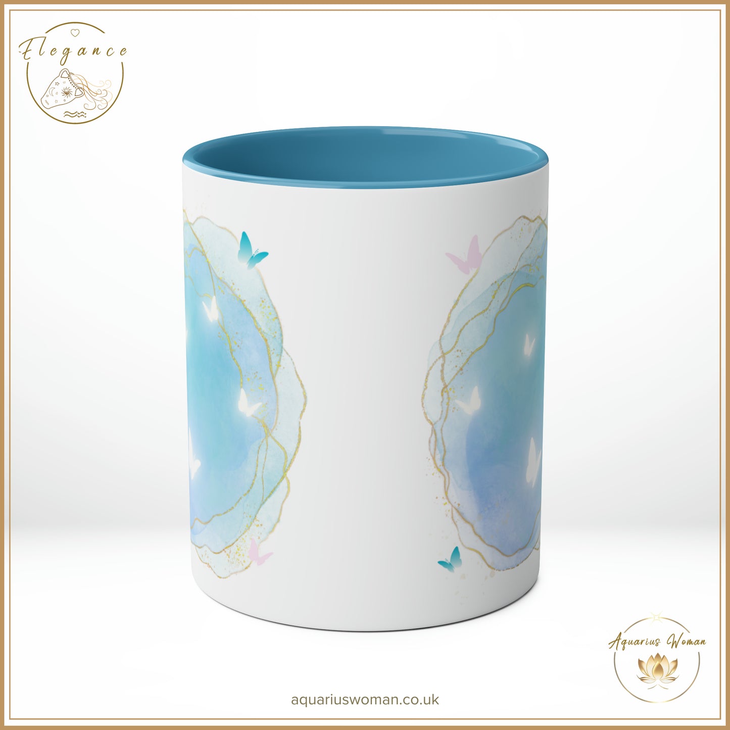 Aquarius Woman's Elegance - Geode Magic Ceramic Mug