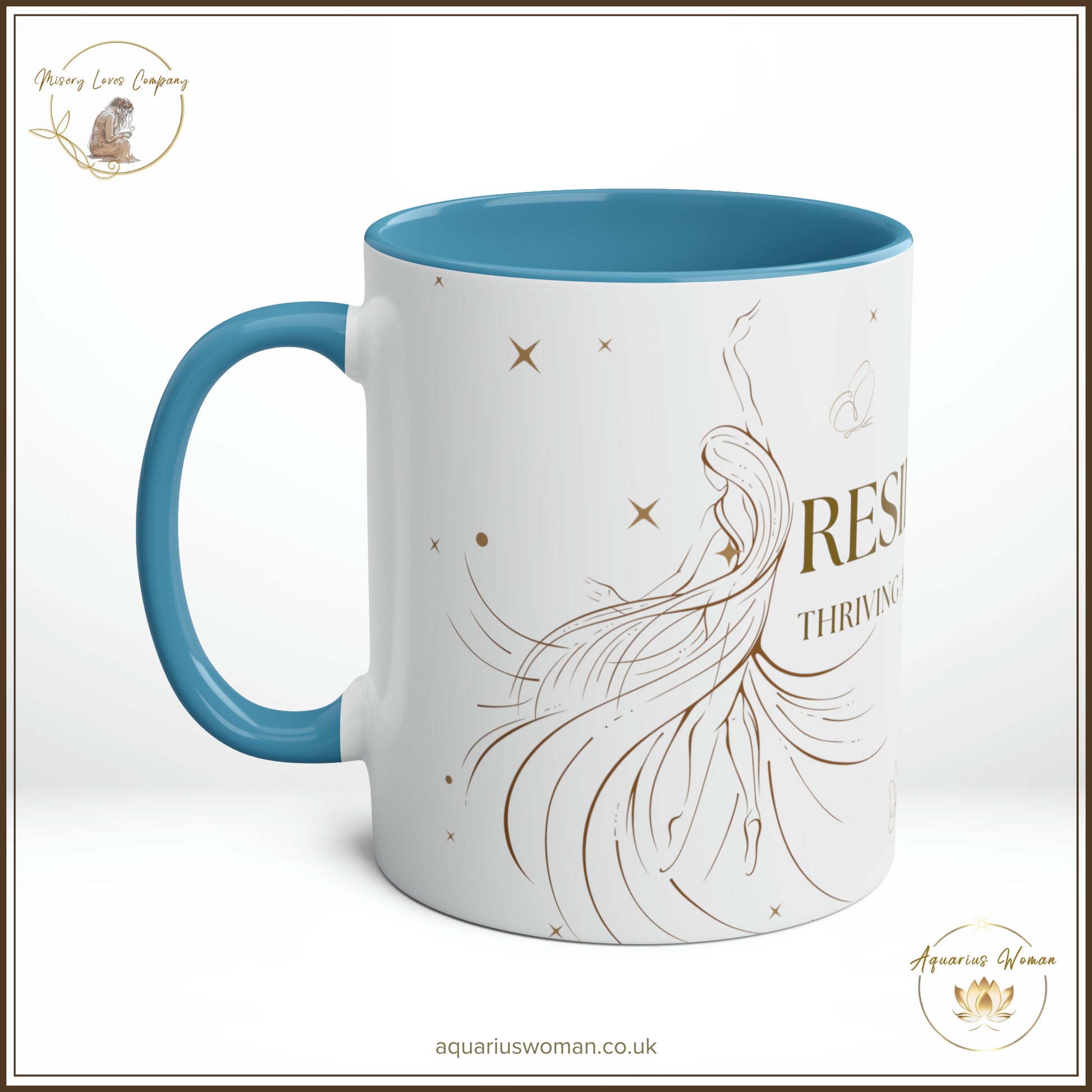 Resilience Mug from Aquarius Woman in Blue - Right View