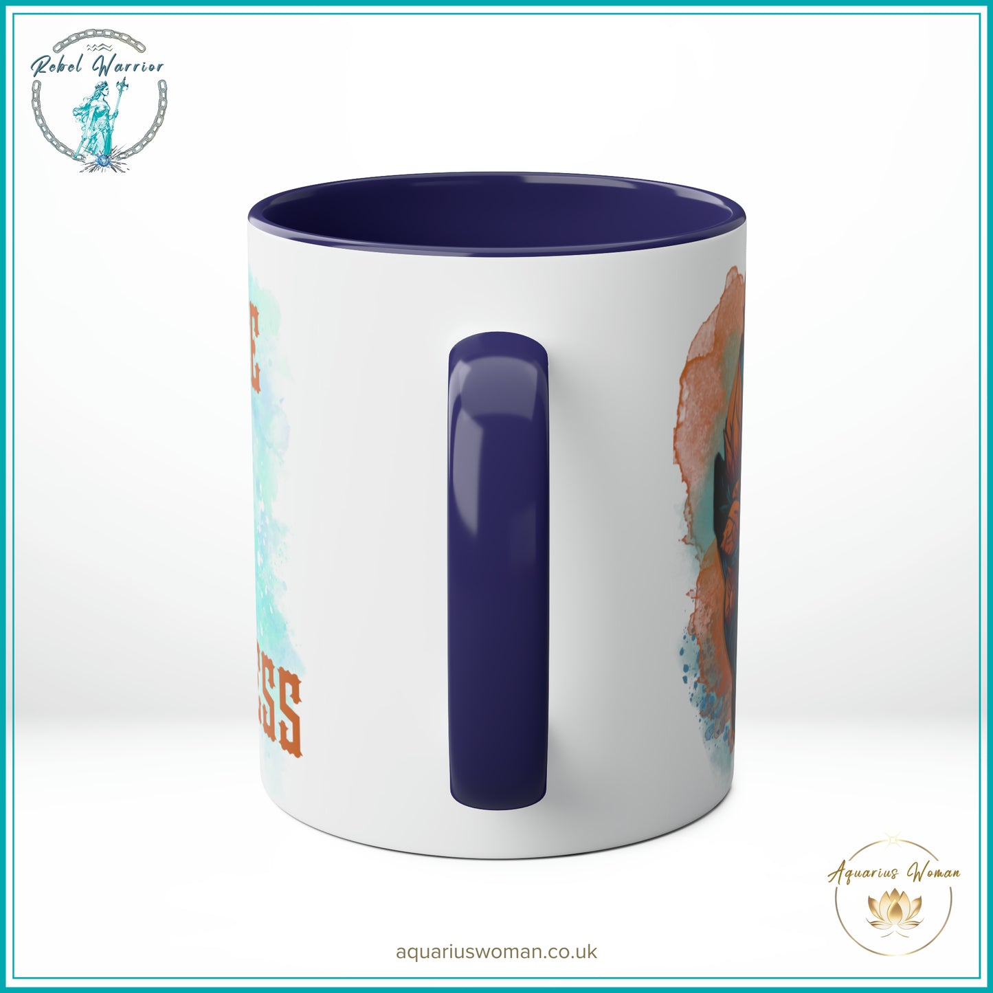 Aquarius Woman Rebel Warrior "Fierce and Fearless" Mug – Bold Lion Design