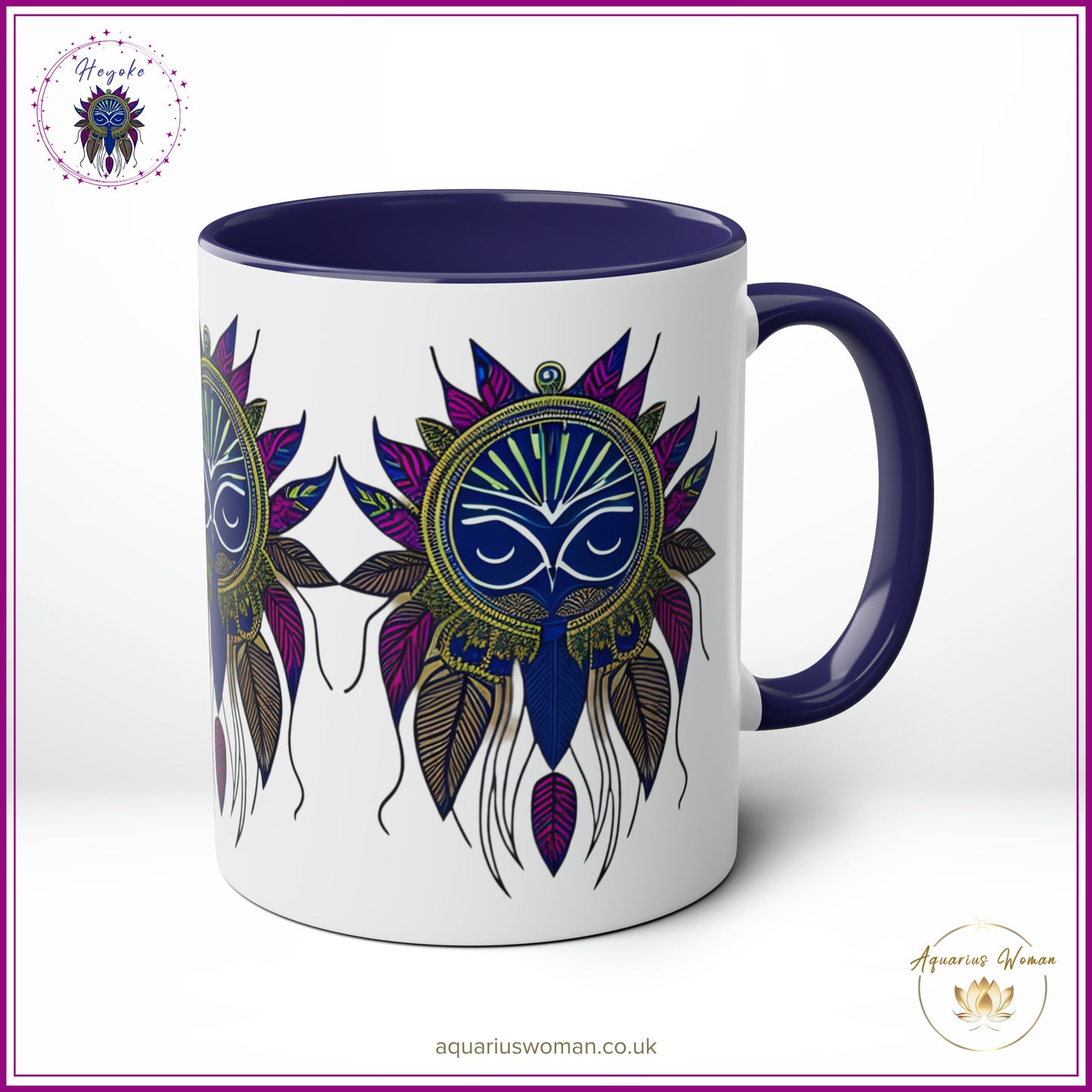 Heyoke Collection - Dreamcatcher Ceramic Mug - Embrace the Mystical Journey