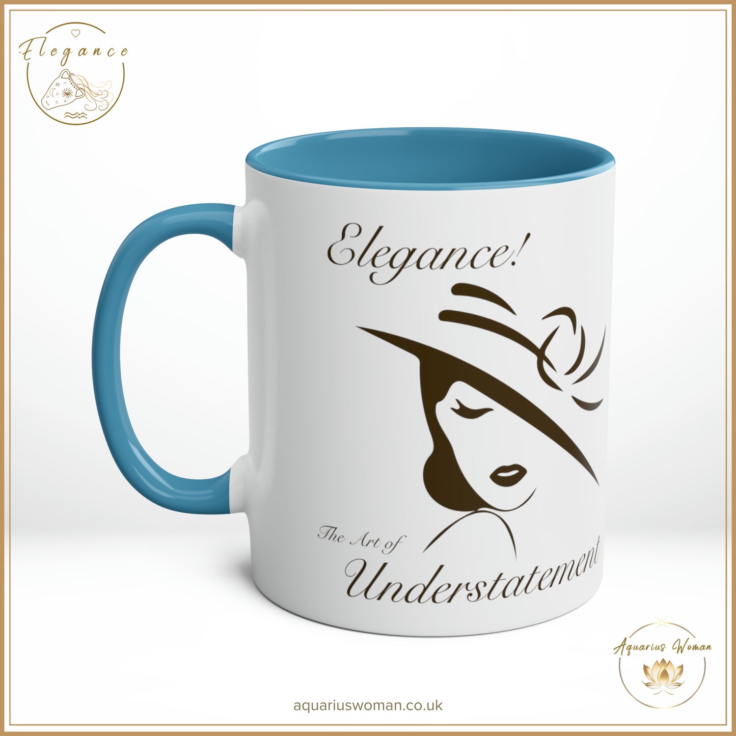 Elegance - The Art of Understatement - Ceramic Two-Tone Mug for Refined Sips