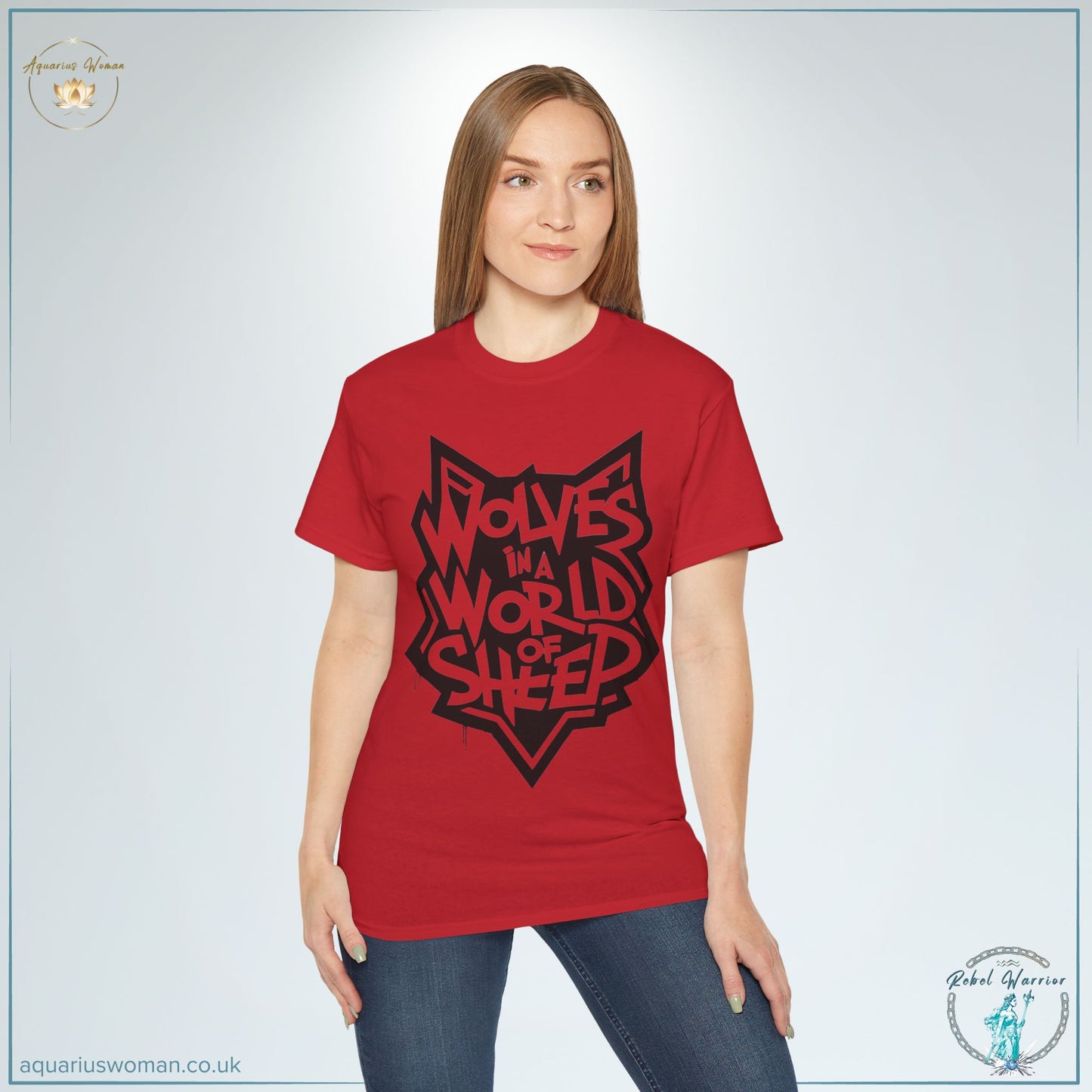 "Wolves in a World of Sheep" Wolf Head Graffiti T-Shirt | Rebel Warrior Collection