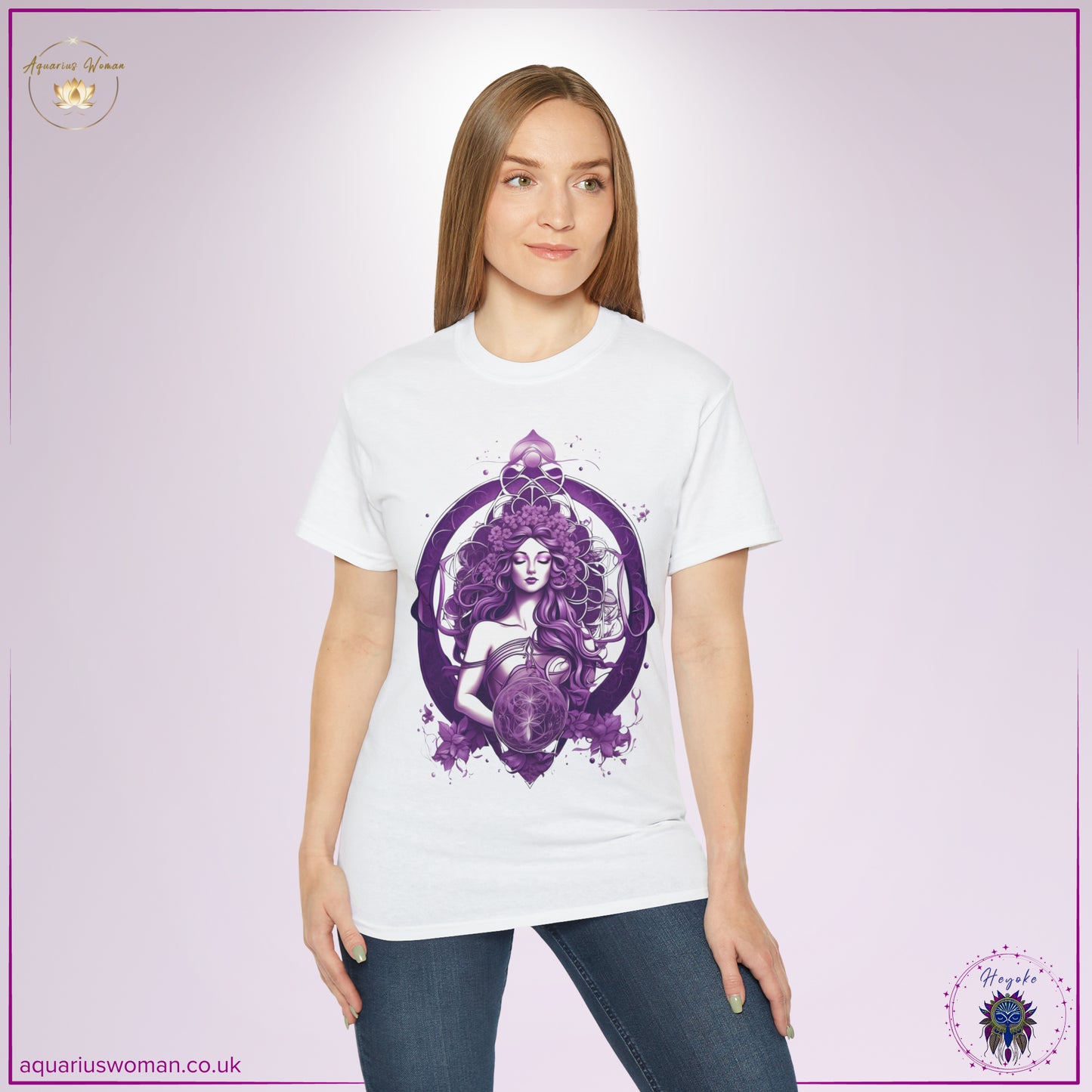 Celestial Amethyst Tee – Embrace Intuition & Transformation