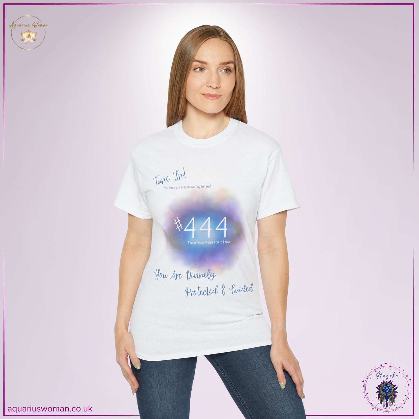 Synchronicity #666 Tee from the Heyoke Collection by Aquarius Woman - Woman _ White t-shirt