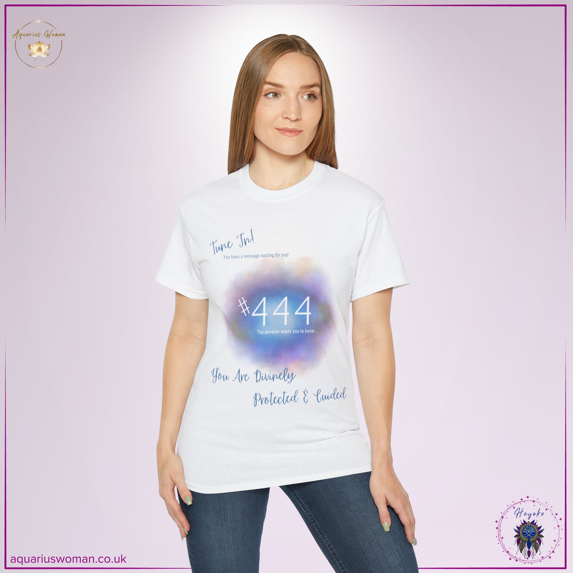 Synchronicity #666 Tee from the Heyoke Collection by Aquarius Woman - Woman _ White t-shirt