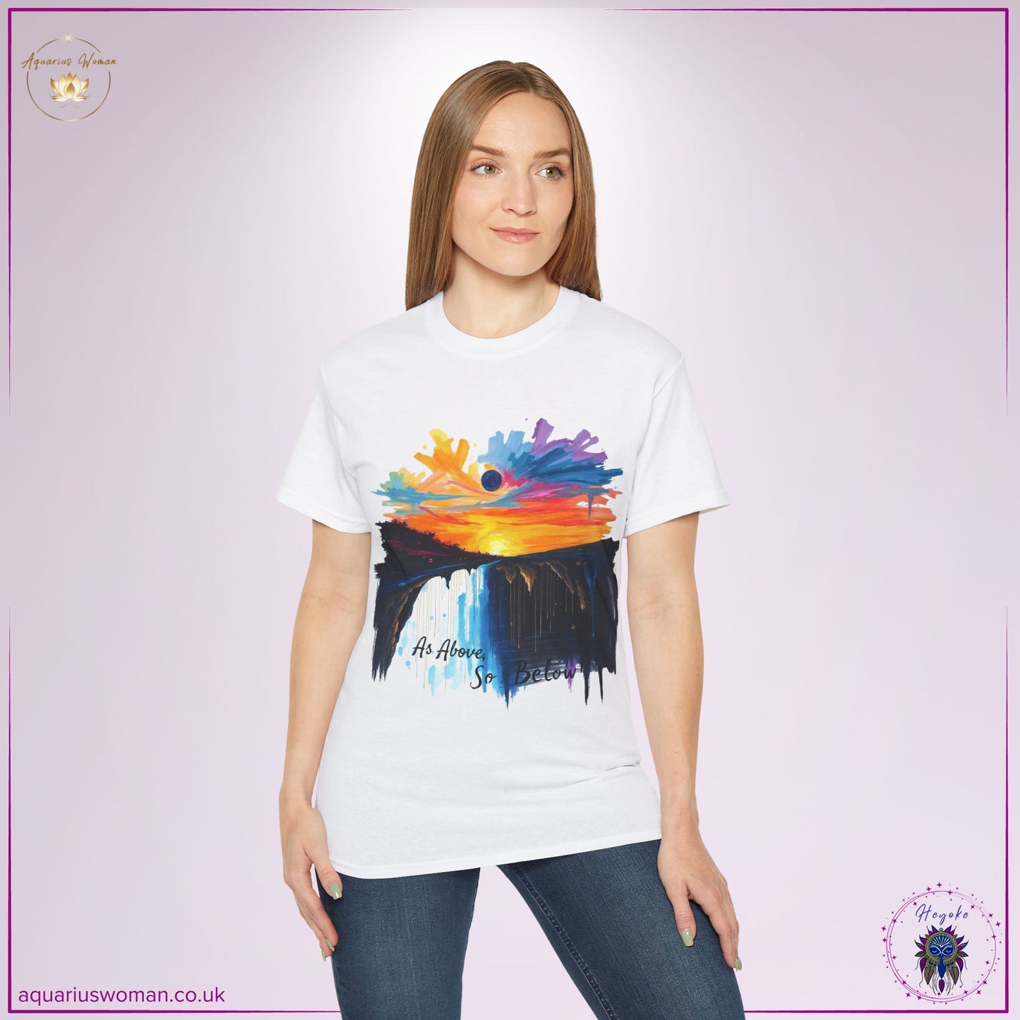 Hermetic Vibrance T-Shirt – As Above, So Below | Mystical Balance & Universal Truth