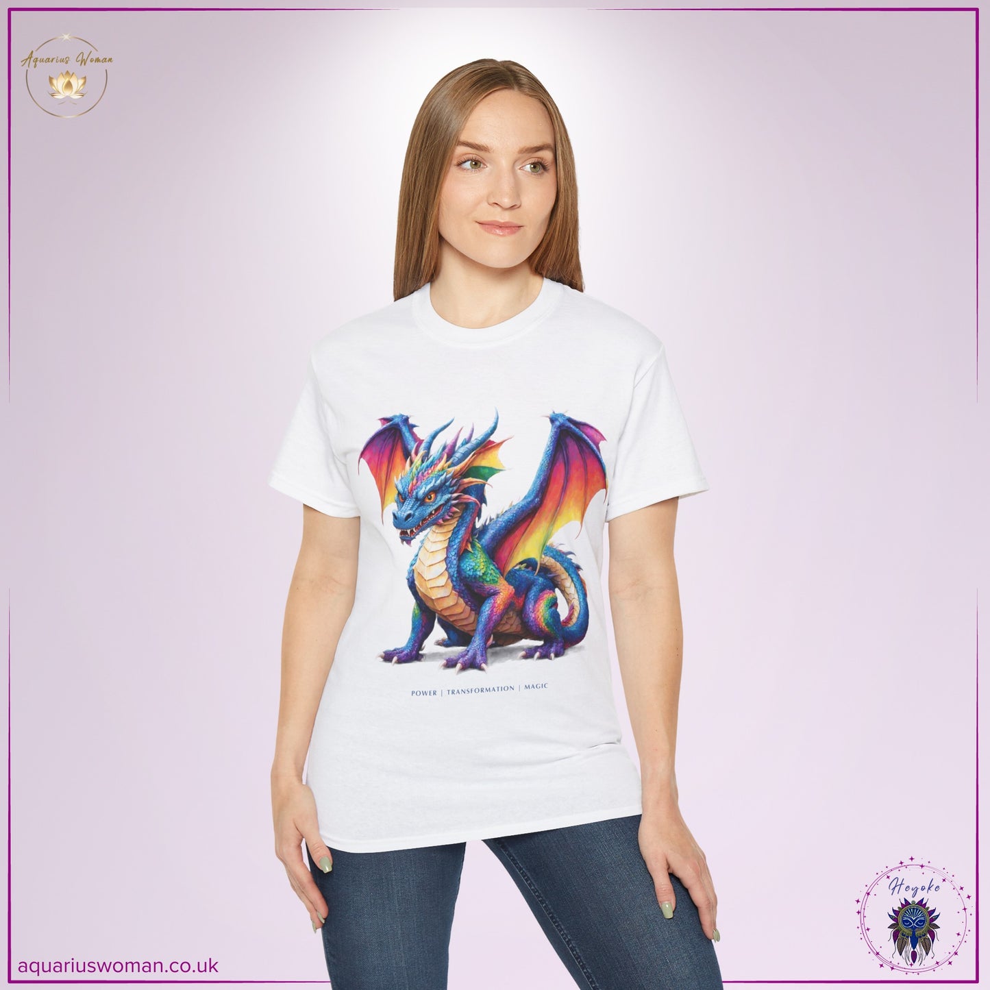 Rainbow Dragon Spirit Animal Tee – Awaken Your Power & Transformation