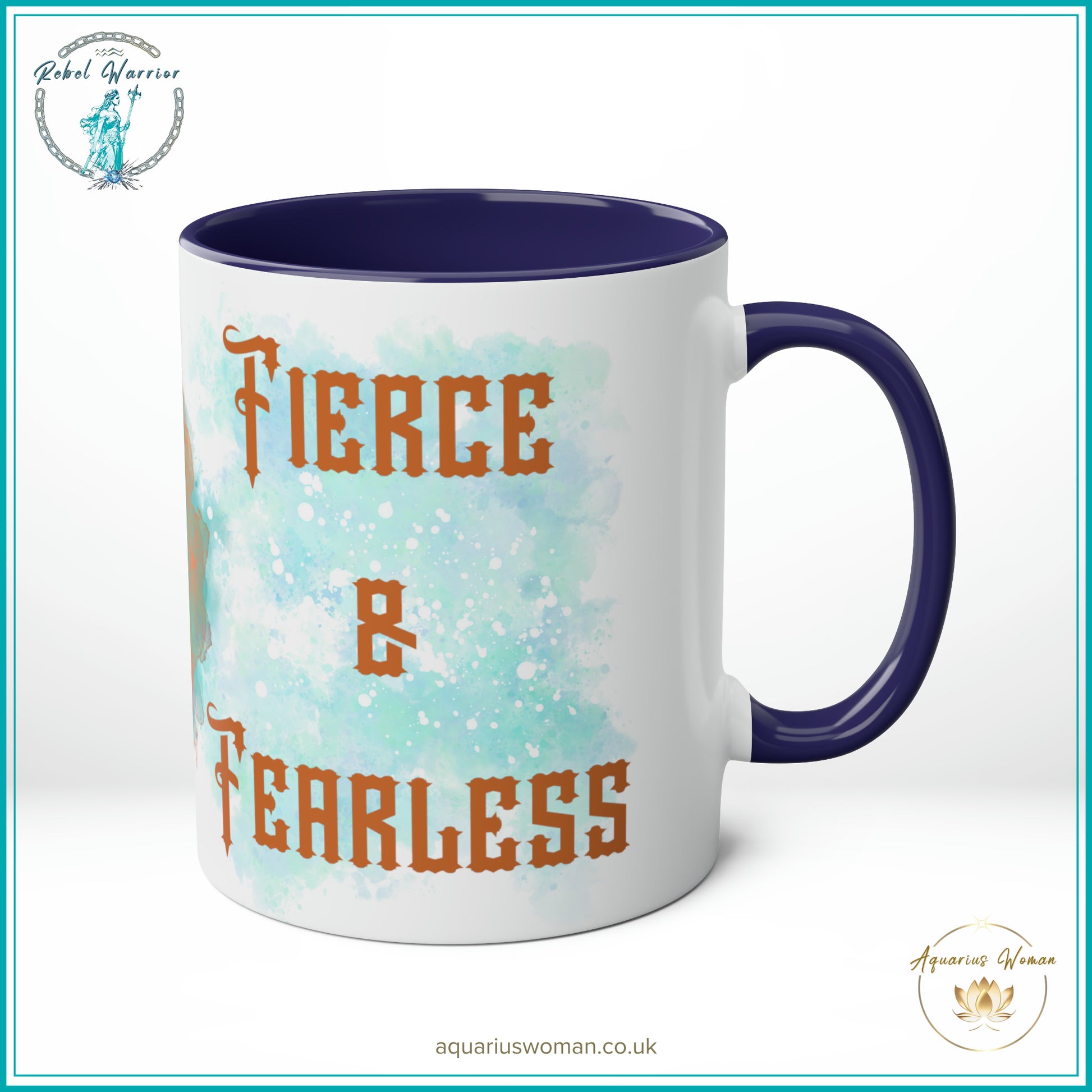 Aquarius Woman Rebel Warrior Collection Mug - Fierce and Fearless