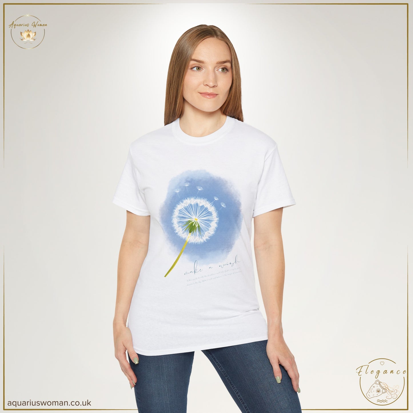 Whimsical Dandelion "Make a Wish" Tee