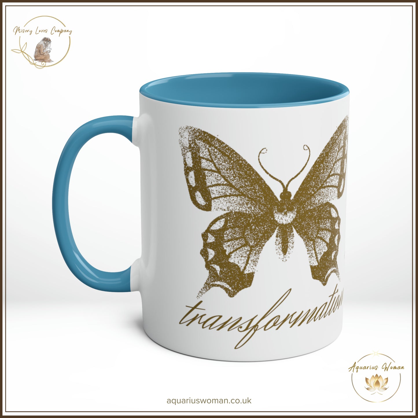 Aquarius Woman - Misery Loves Company - Transformation Mug - Blue - Right View