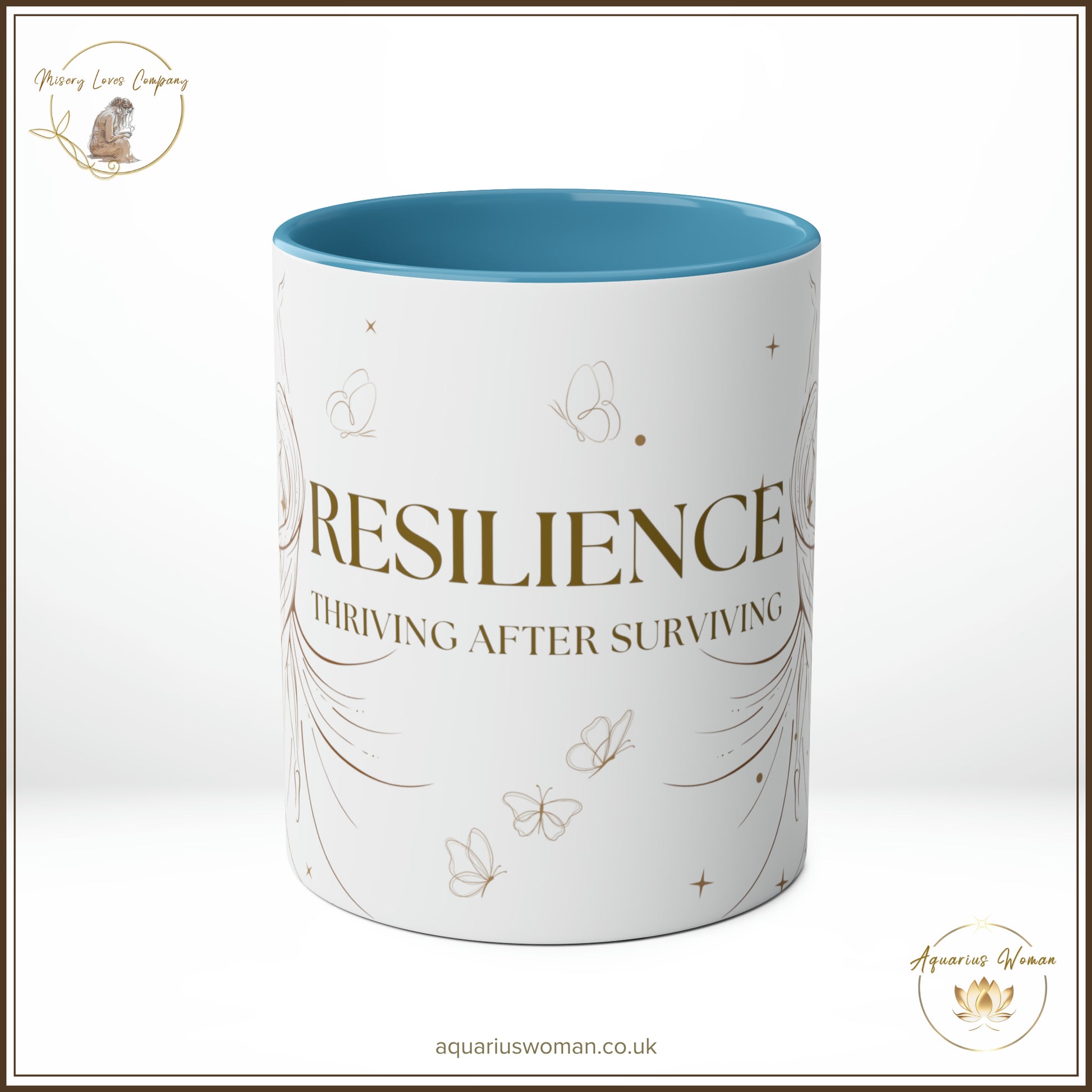 Resilience Mug from Aquarius Woman in Blue - Center View
