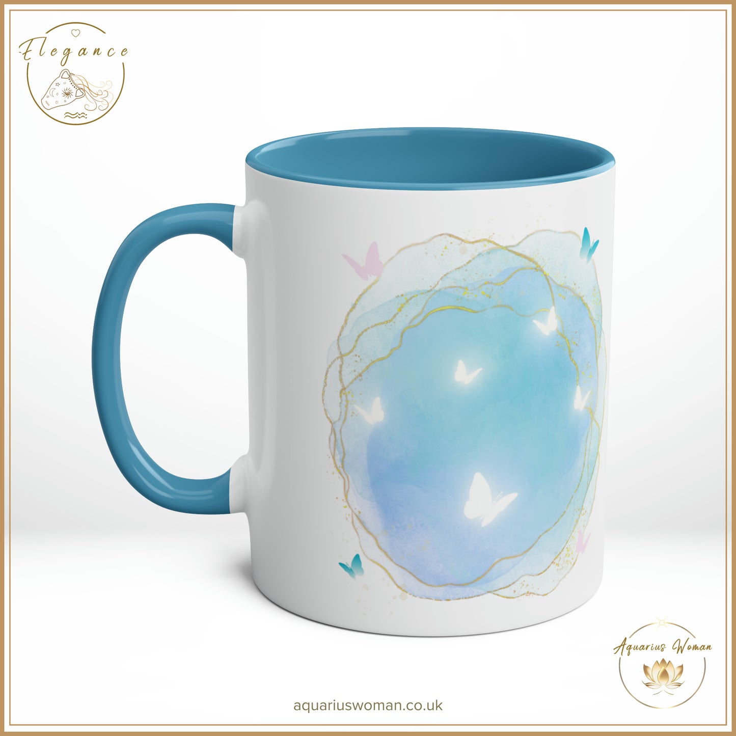 Aquarius Woman's Elegance - Geode Magic Ceramic Mug