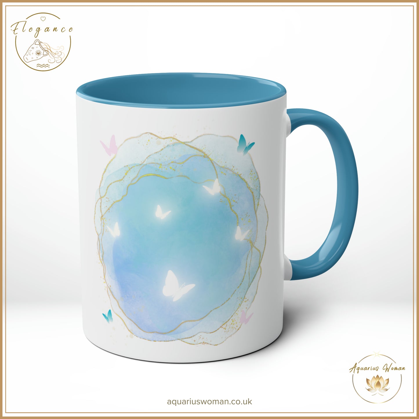 Aquarius Woman's Elegance - Geode Magic Ceramic Mug