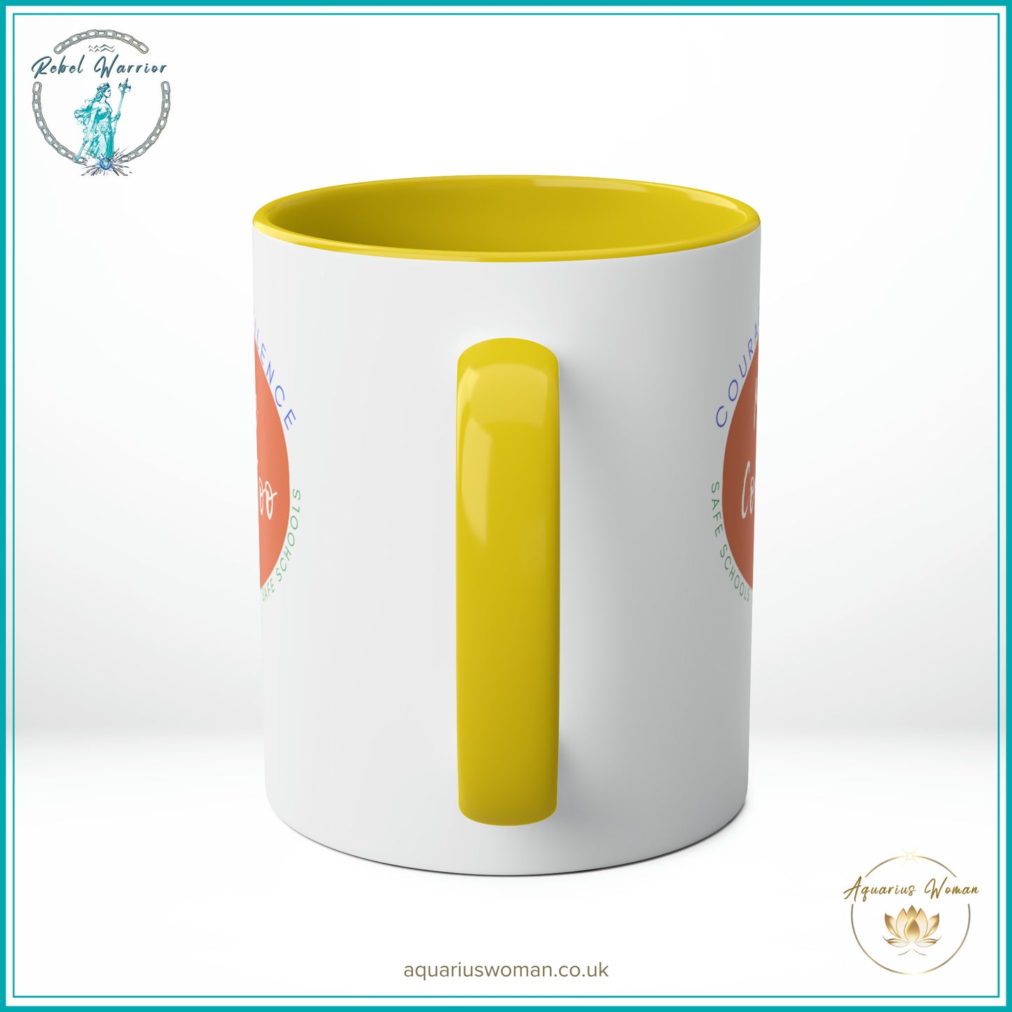 Aquarius Woman "Safe Schools, Loud Voices" Mug – A Call for Change