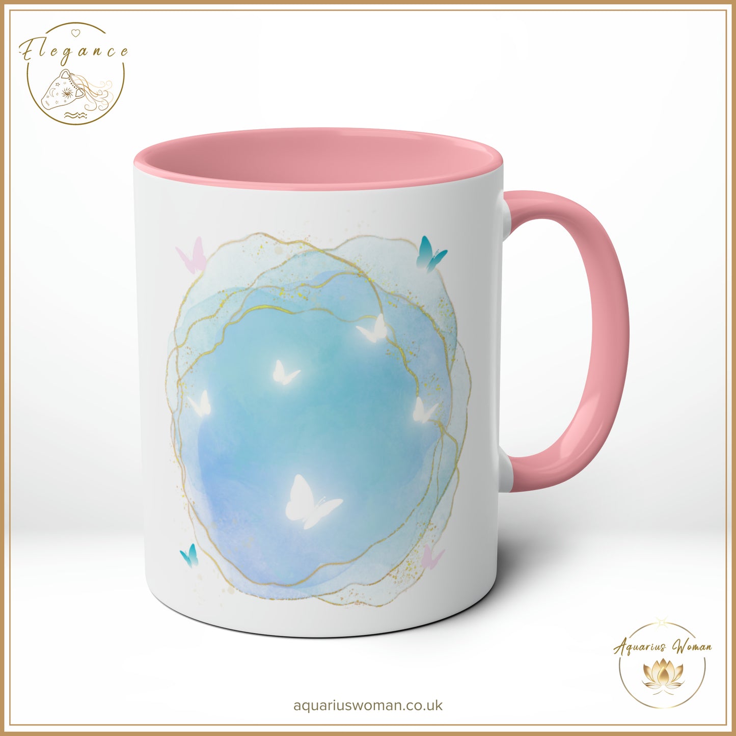 Aquarius Woman's Elegance - Geode Magic Ceramic Mug