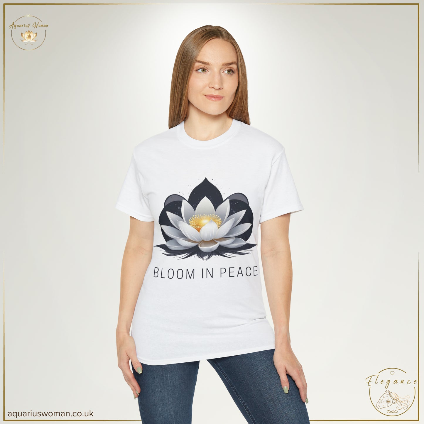 Tranquil Bloom Tee – Elegance Collection by Aquarius Woman