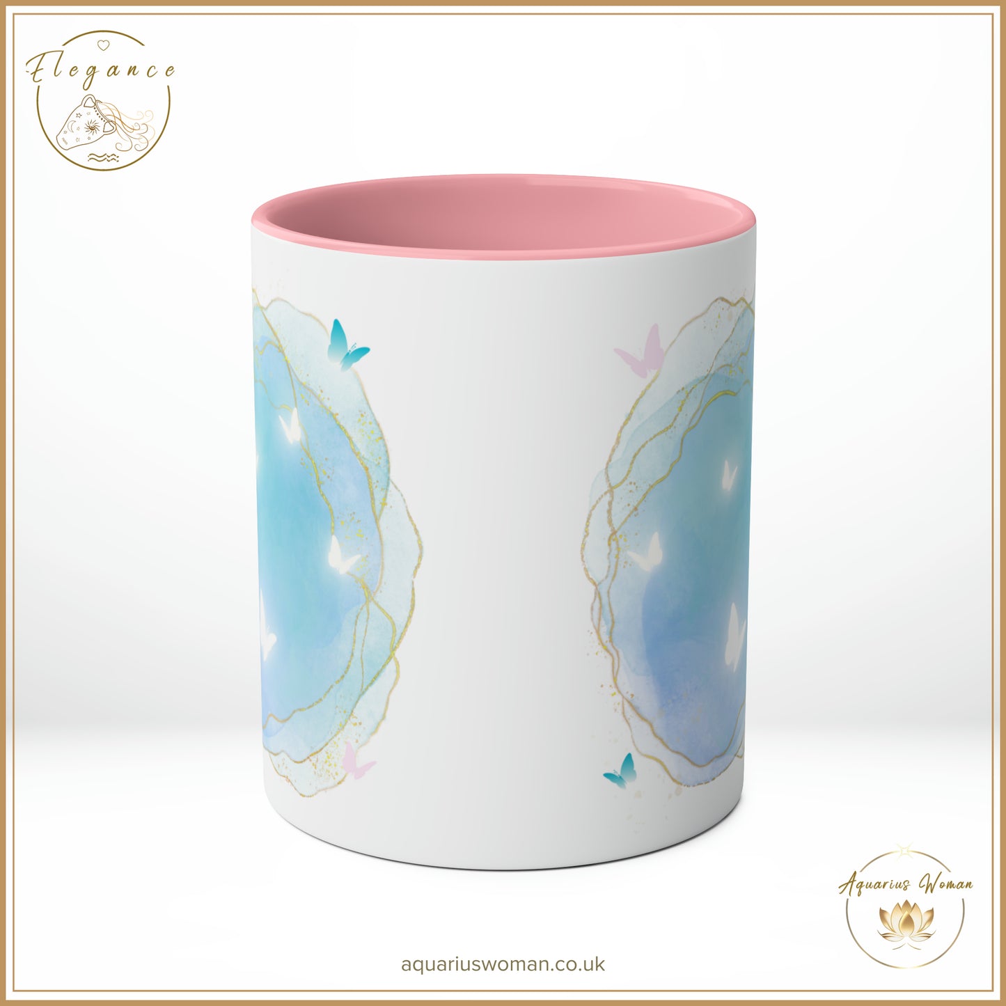 Aquarius Woman's Elegance - Geode Magic Ceramic Mug