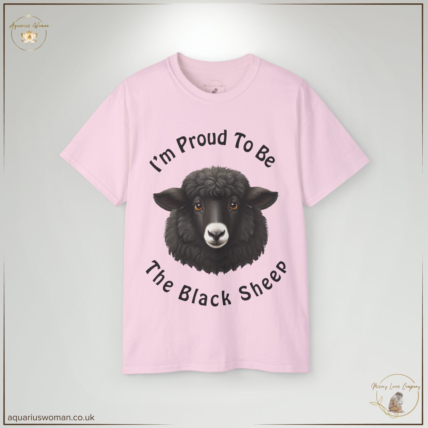 The Black Sheep Pride Tee in Light Pink embraces defiance against conformity with a striking black sheep illustration and bold lettering. Designed for those who proudly own their differences and break free from generational cycles.