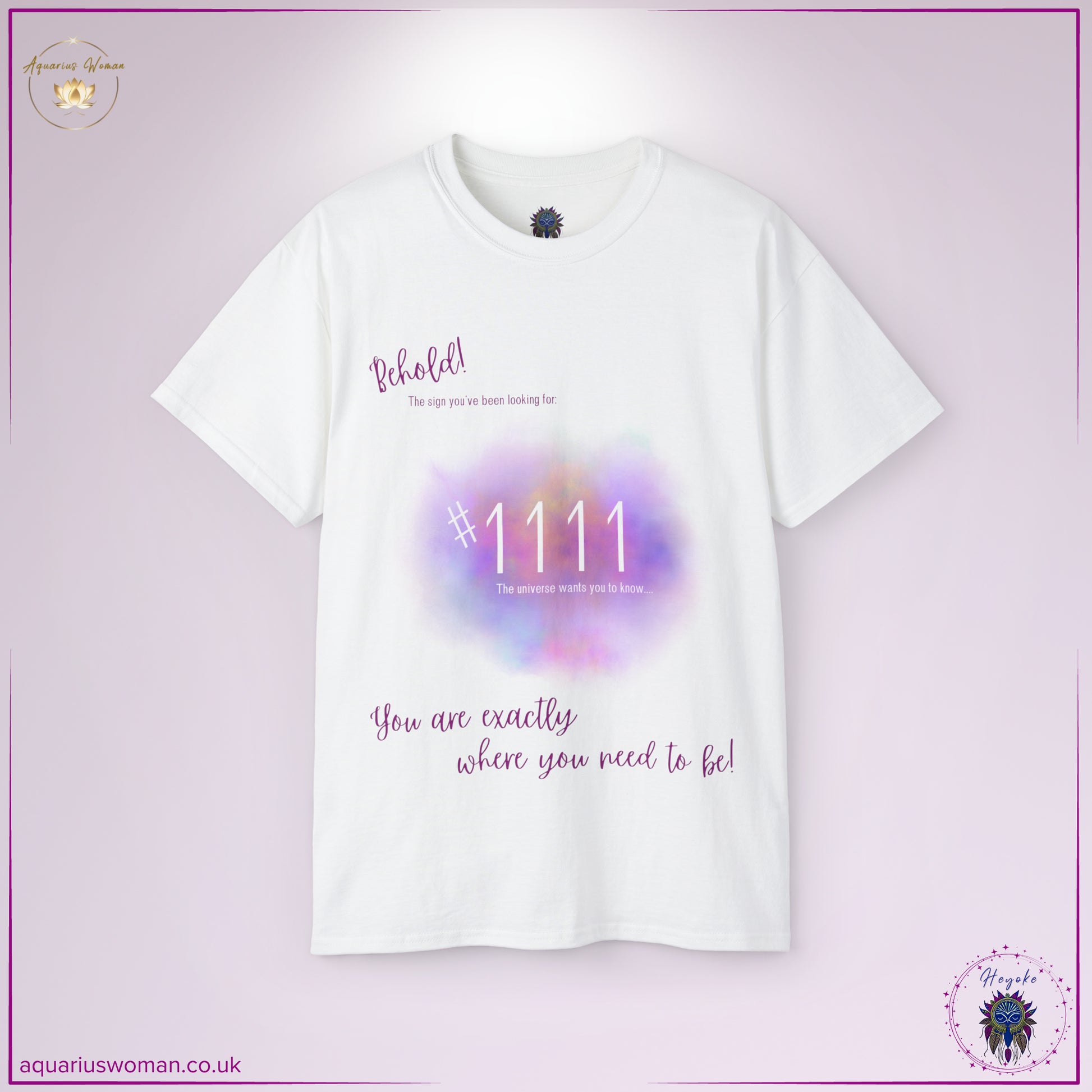 The Synchronicity #1111 Tee in White radiates cosmic energy with the angel number 1111 at its centre. Designed for spiritual seekers and manifestors, this tee serves as a reminder to trust in divine timing and embrace the journey, knowing the universe is aligning everything perfectly.