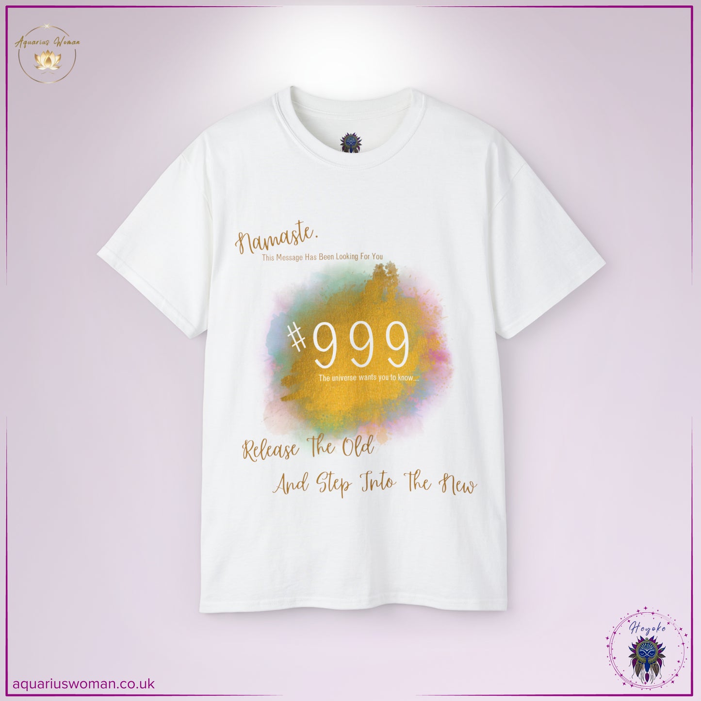The 'Synchronicity #999' Tee in White embodies transformation, renewal, and spiritual evolution. Featuring the angel number 999 in a vibrant cosmic-inspired design, this tee symbolises closure and new beginnings. With the uplifting phrase ‘Release The Old And Step Into The New,’ it serves as a powerful reminder to embrace change and trust the universe’s timing.