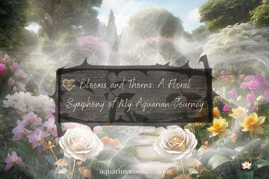 Aquarius Woman - Misery Loves Company Blog - Blooms and Thorns: A Floral Symphony of My Aquarian Journey