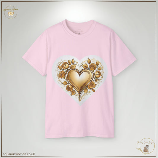  Misery Loves Company Collection "Golden Heart and Thorned Roses" from Aquarius Woman - pink