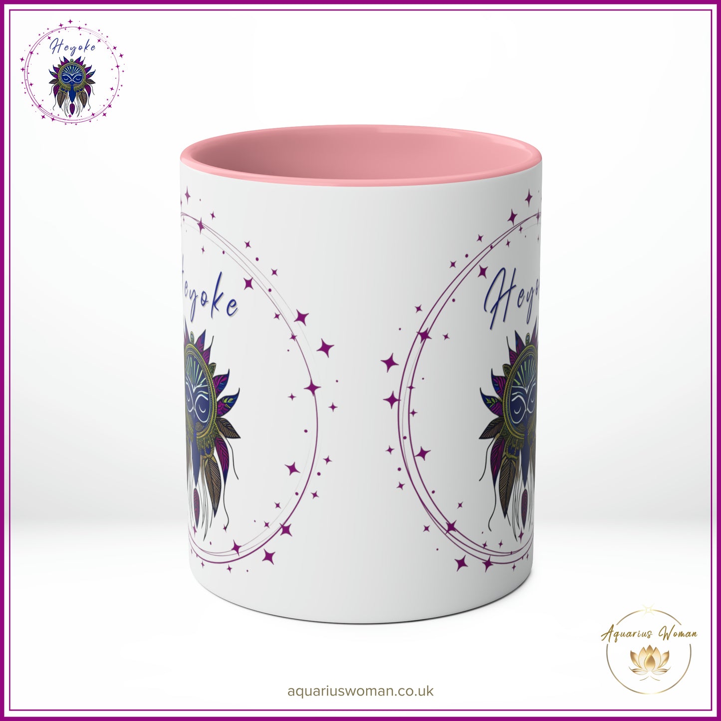 Aquarius Woman's Heyoke Ceramic Mug: Embrace the Extraordinary Sip