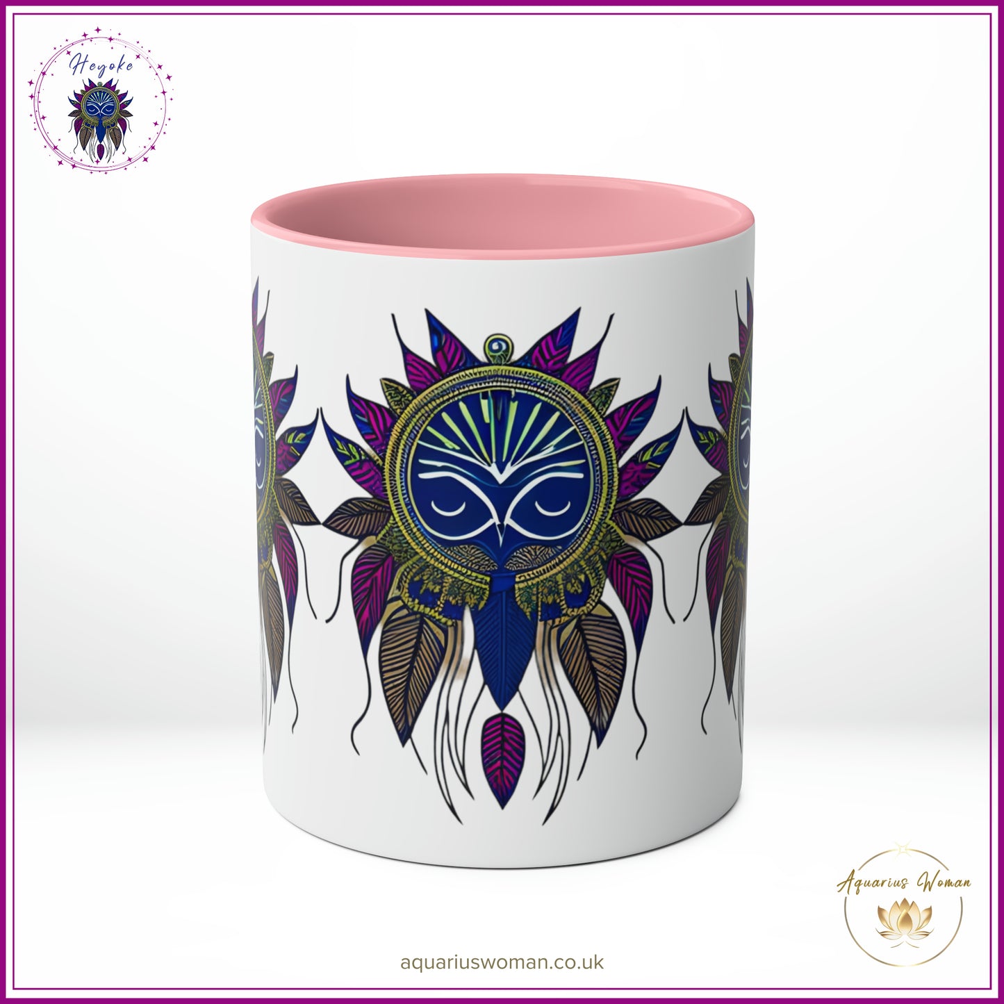 Heyoke Collection: "Dreamcatcher" Ceramic Mug - Embark on a Shamanic Sip