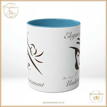 Elegance - The Art of Understatement: Ceramic Two-Tone Mug for Refined Sips