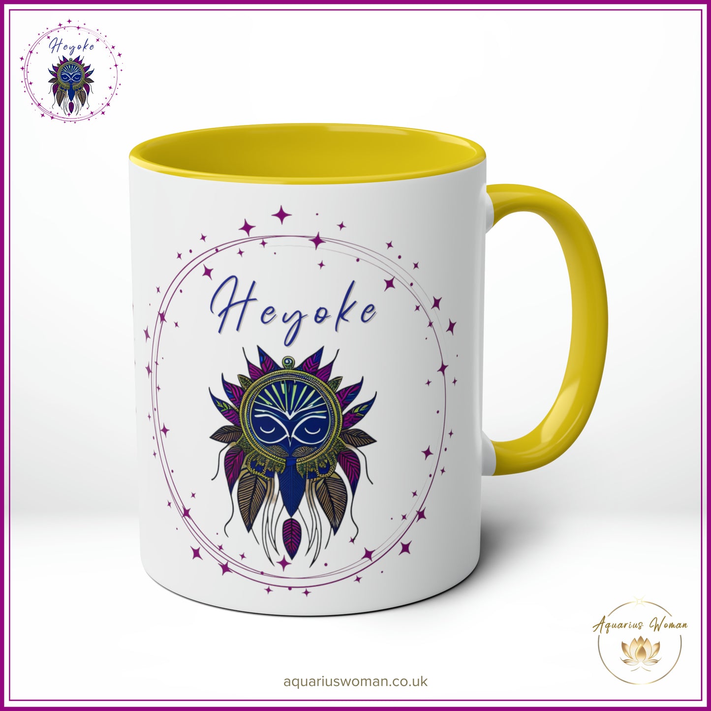 Aquarius Woman's Heyoke Ceramic Mug: Embrace the Extraordinary Sip