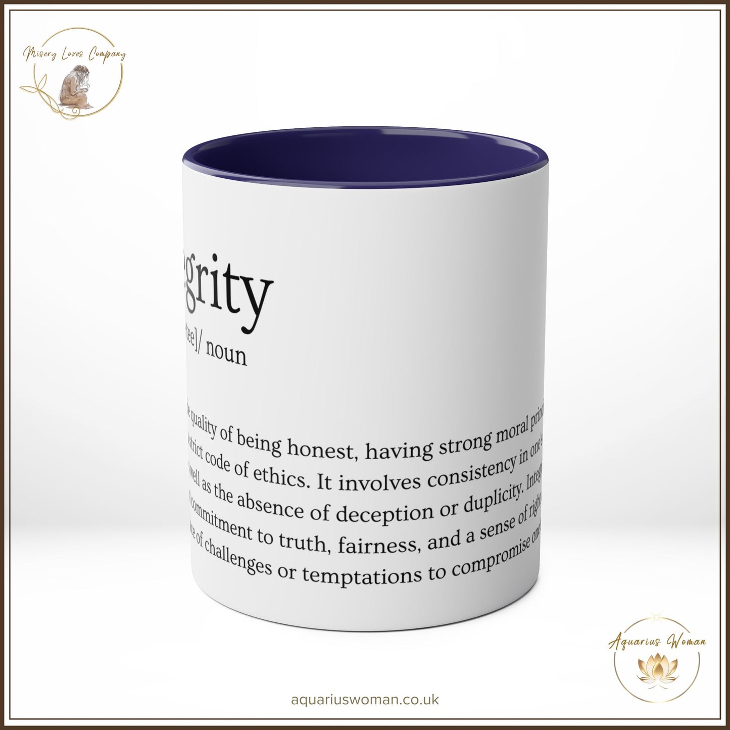 Aquarius Woman Integrity Defined Mug – A Daily Reminder of Strength and Values