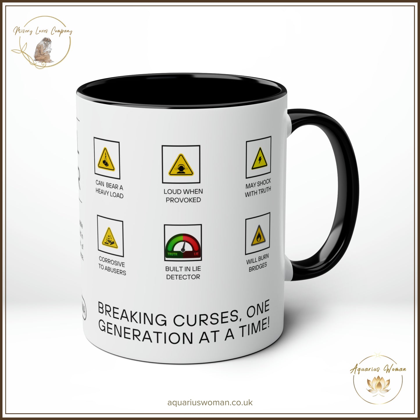 Generational Curse Breaker Mug - Black - Right