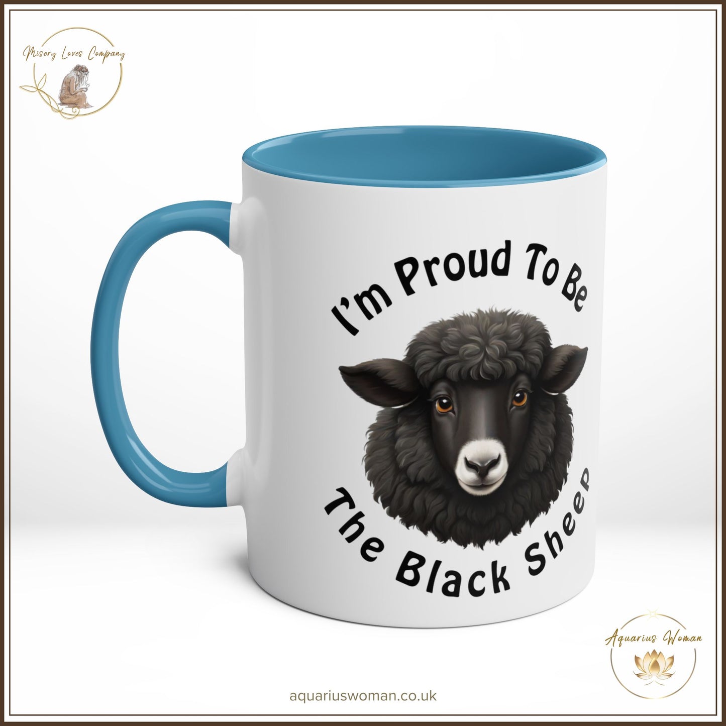 Aquarius Woman "Black Sheep Pride" Mug