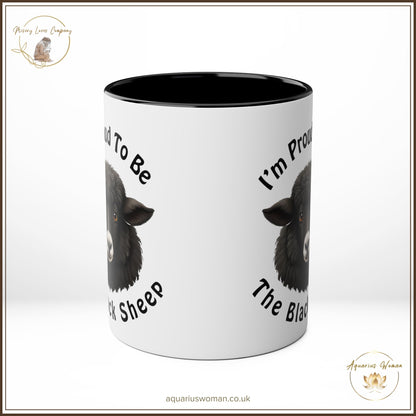 Aquarius Woman "Black Sheep Pride" Mug