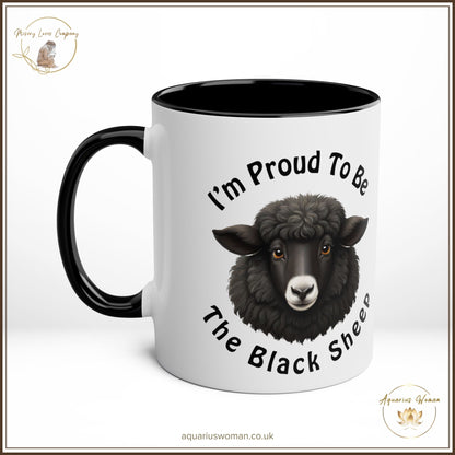 Aquarius Woman "Black Sheep Pride" Mug