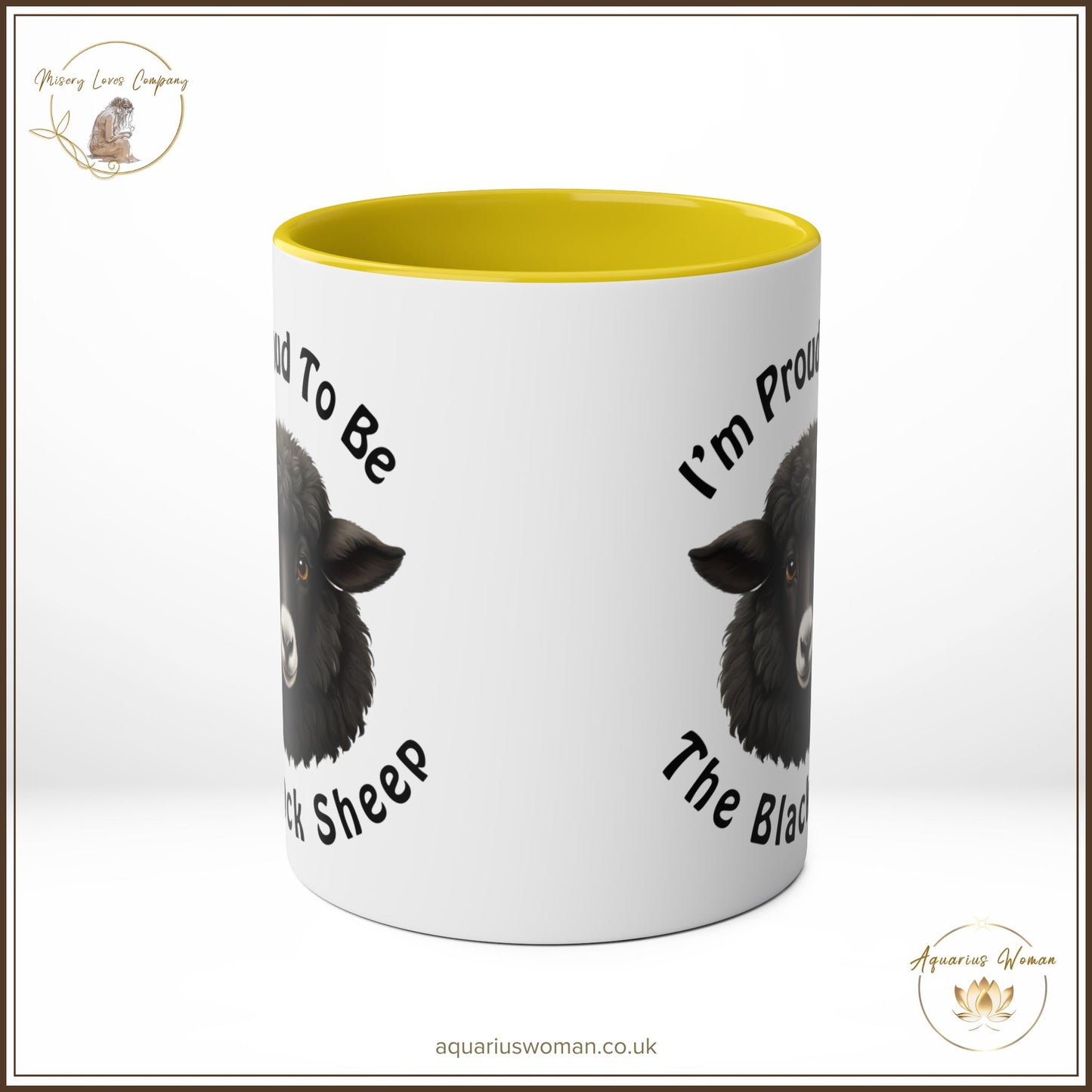 Aquarius Woman "Black Sheep Pride" Mug