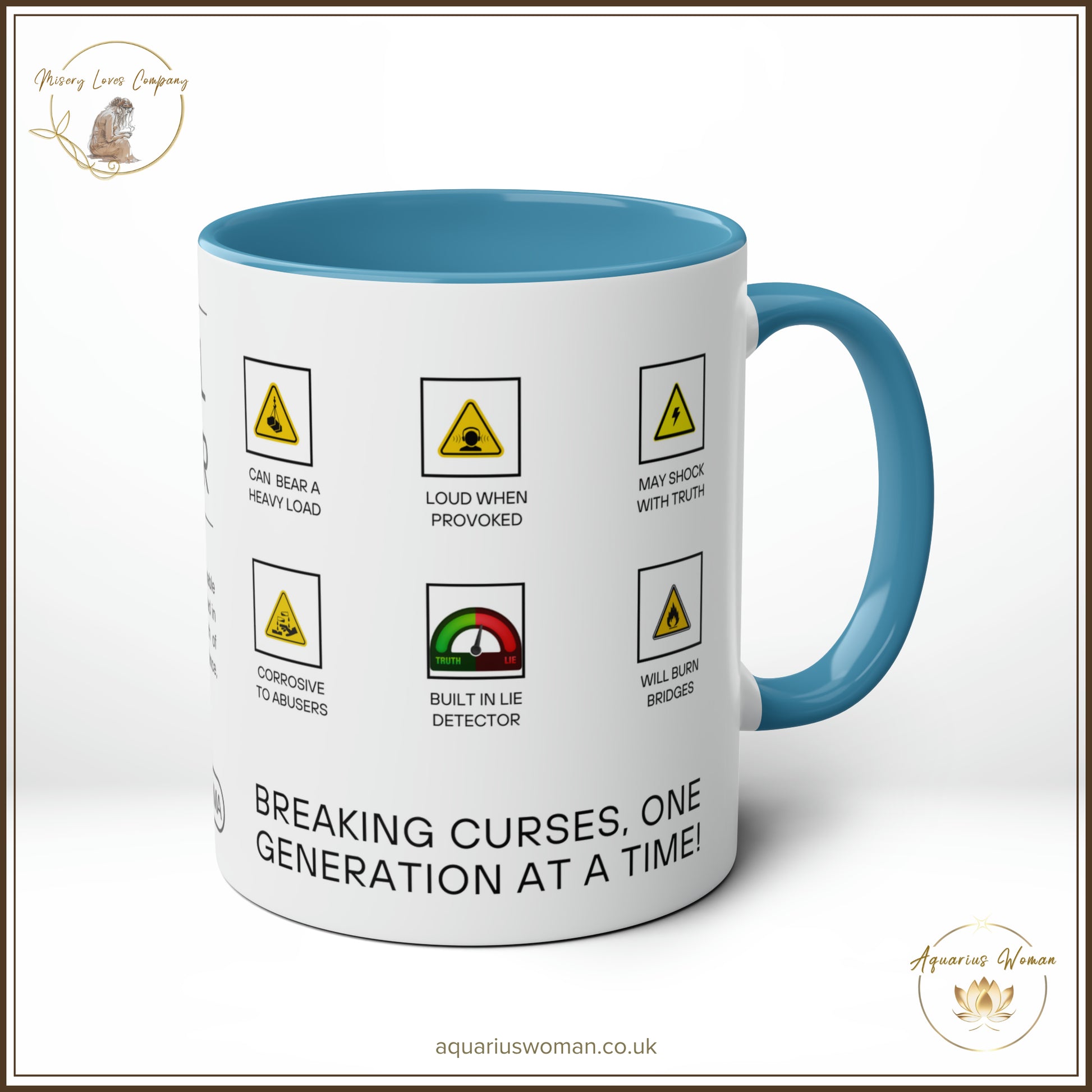 Generational Curse Breaker Mug - Light Blue - Right