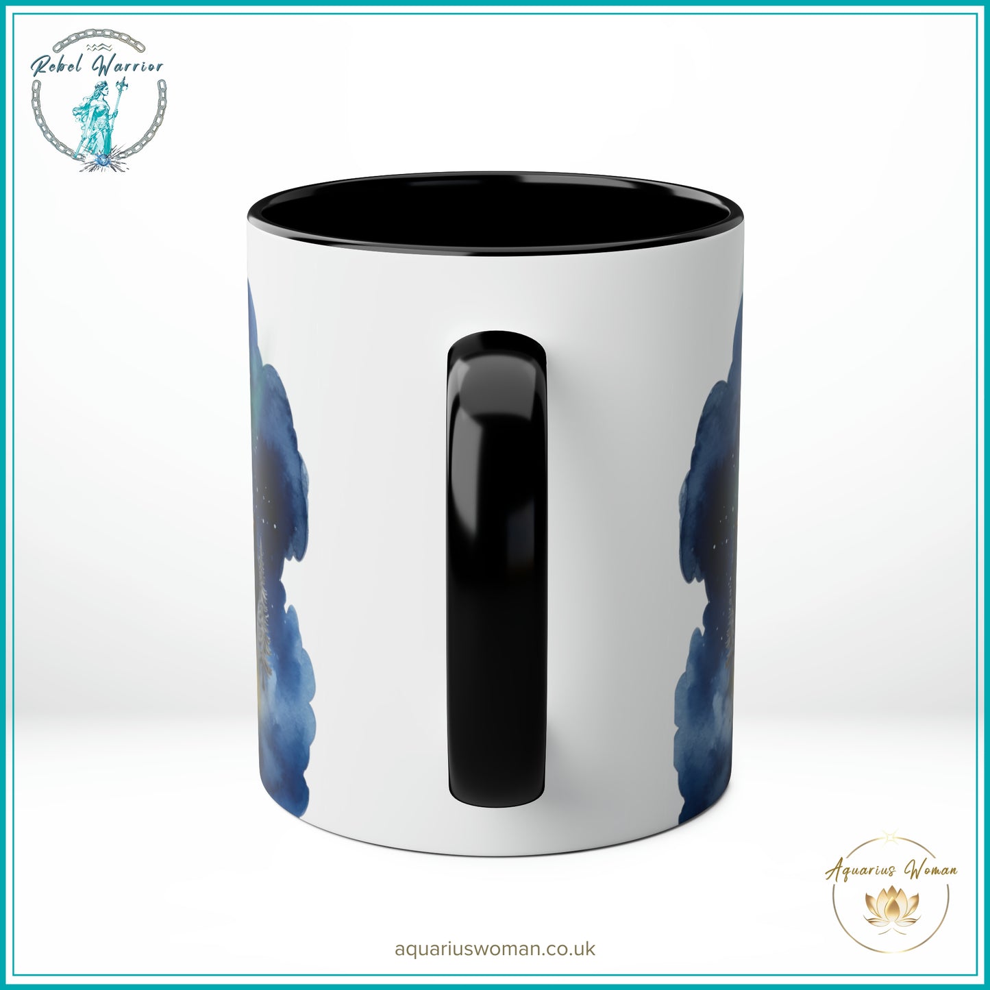 Aquarius Woman's Night Watchers Ceramic Mug: Embrace Your Inner Warrior