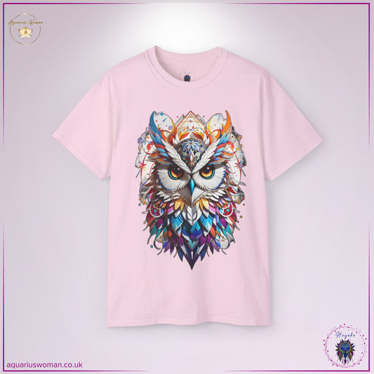 Mystical Owl Wisdom Tee from the Heyoke Collection by Aquarius Woman