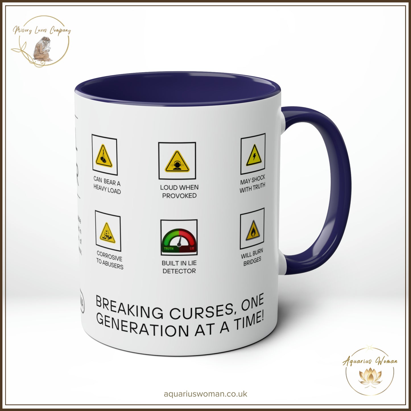 Generational Curse Breaker Mug - Dark Blue - Right