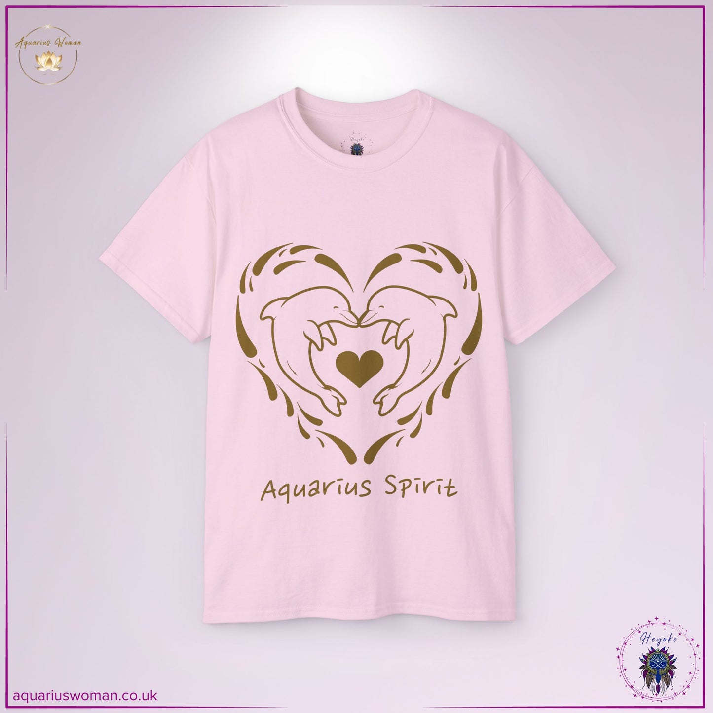 Aquarius Spirit Dolphin Tee | Flowing Love, Freedom & Intuition