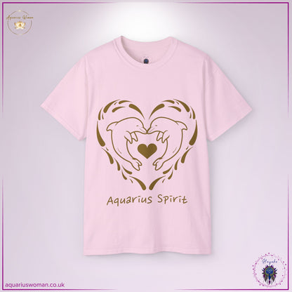 Aquarius Spirit Dolphin Tee | Flowing Love, Freedom & Intuition