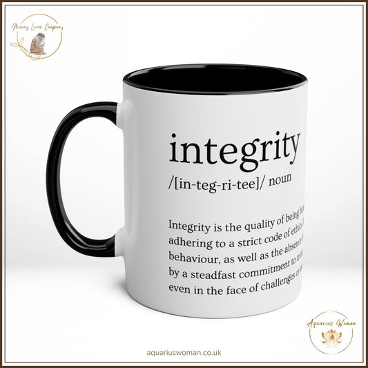 Aquarius Woman Integrity Defined Mug – A Daily Reminder of Strength and Values