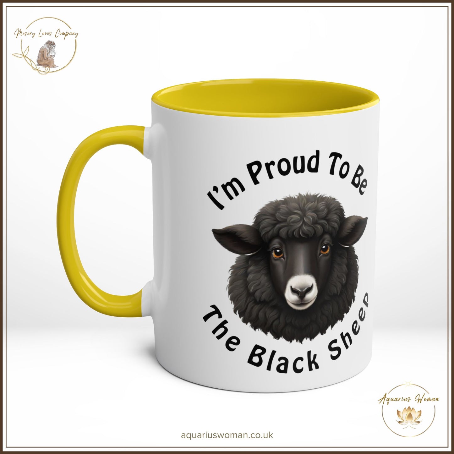 Aquarius Woman "Black Sheep Pride" Mug